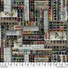 Free Spirit Tim Holtz Palette Multi PWTH323 Multi Watercolors  Cotton