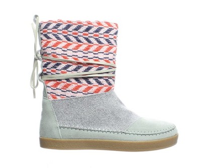 TOMS Womens Nepal Gray Ankle Boots Size 6 (1533744)