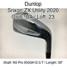 Dunlop Srixon ZX Utility 2020 U4 Hybridー 23 39" NS Pro 950GH D.S.T Stiff Right-H