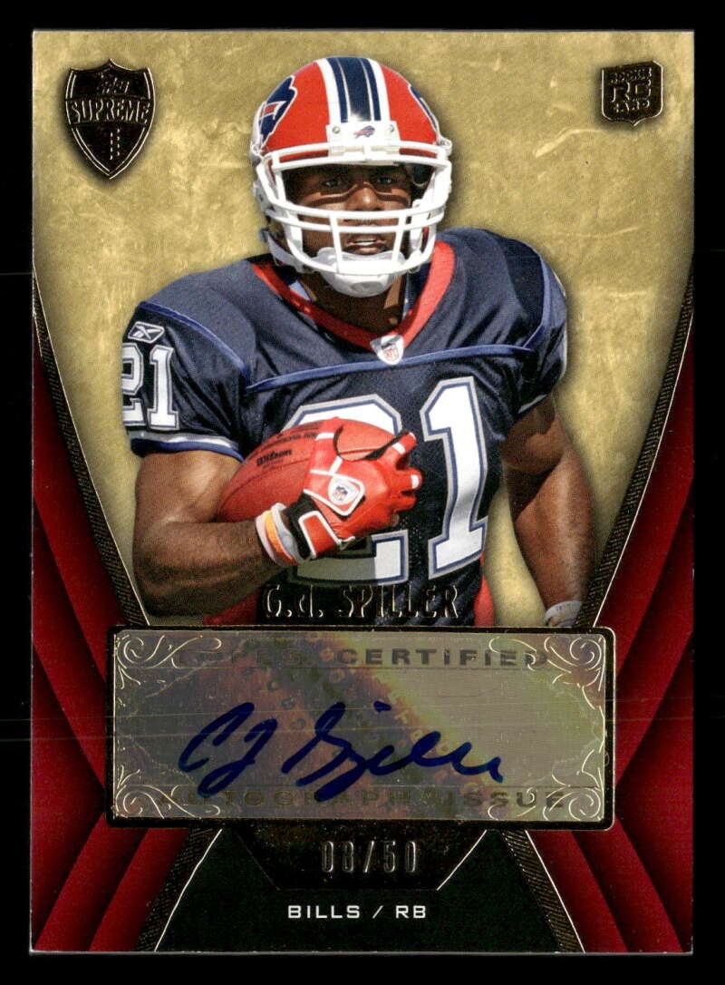 CJ Spiller Topps Supreme Autographs #SARCS Base