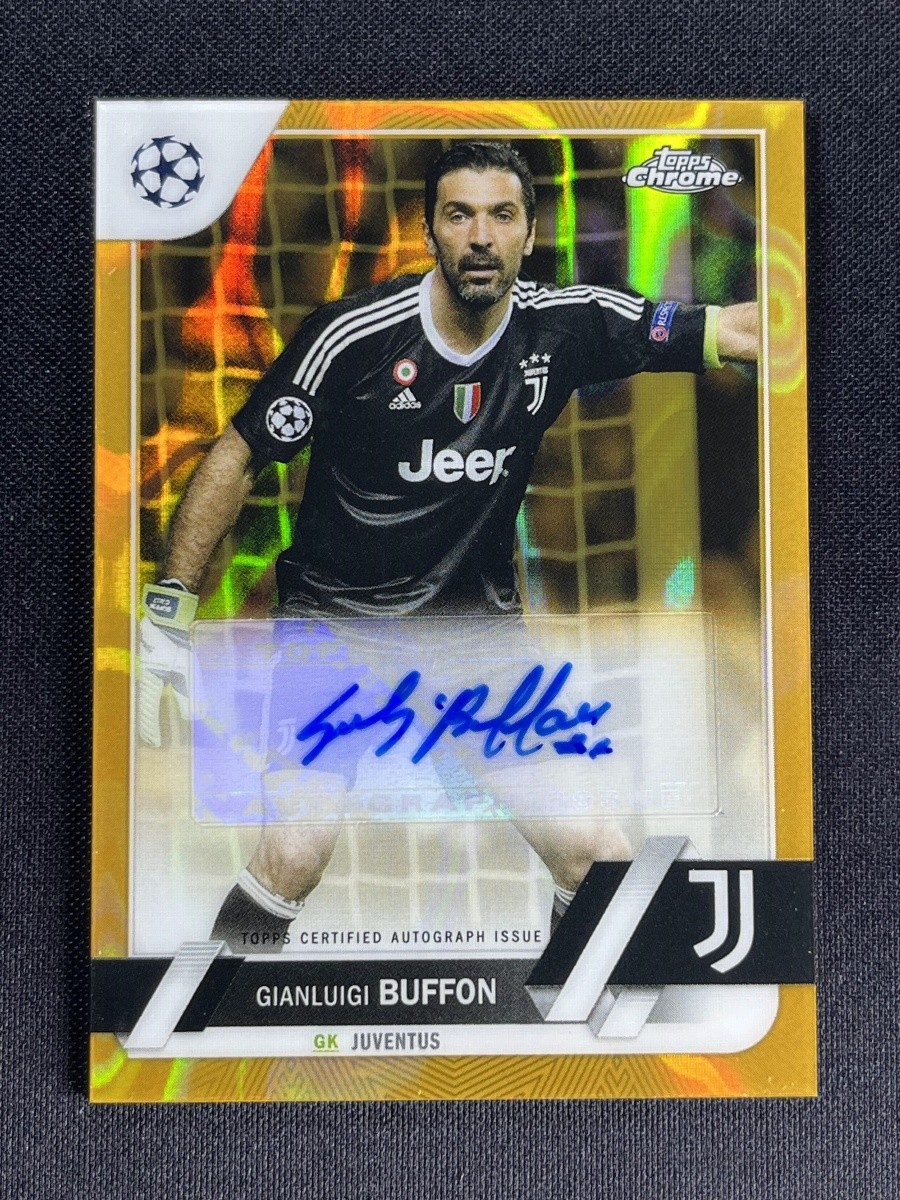2022-23 Topps Chrome UEFA Gianluigi Buffon Gold Lava Autographs Auto #CA-GB