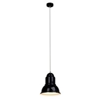 Brilliant Pendelleuchte Almira Schwarz Glanz E27 Ohne Leuchtmittel