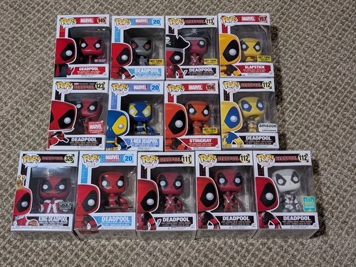 Funko Pop Deadpool Lot Set of 13 Exclusives New In Box