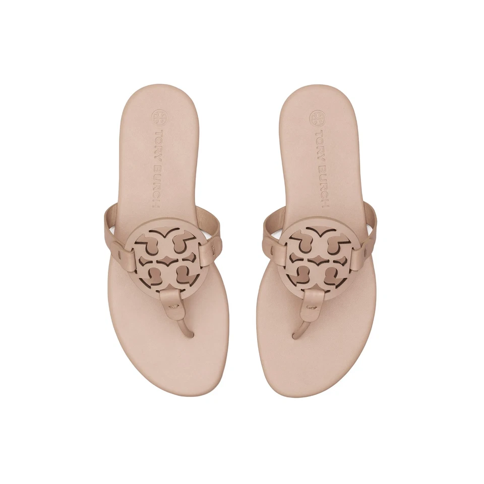 Sandalias de maquillaje ligeras de cuero de becerro suave Miller Tory Burch para mujer, #90582 Foto 2 de 4