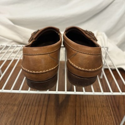 Vintage Cole Haan Country Brown Leather Kiltie Loafers with  display picture 1