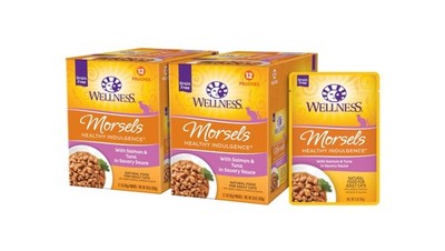 Wellness Healthly Indulgence Morsels Adult Wet Cat Food, Natural, Protein-Ric...
