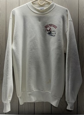 VTG Oneita Sweatshirt White Union Iron Workers Local #377 USA Made Preloved