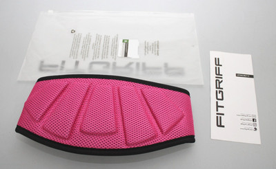 Fitgriff Gewichthebergürtel V1, Fitness-Gürtel für Bodybuilding Pink Gr. M