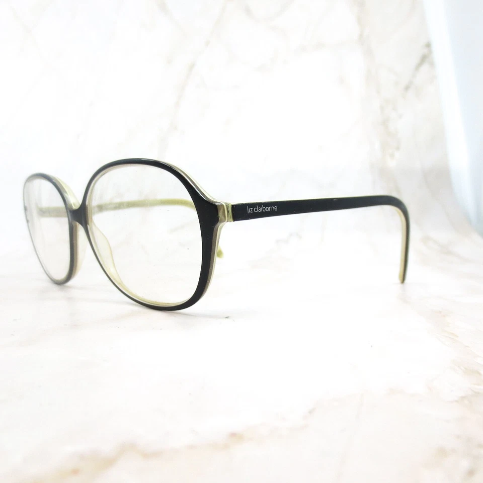 Marco de gafas Liz Claiborne L252-D17 para hombre de metal negro borde completo redondo 130 Foto 3 de 4