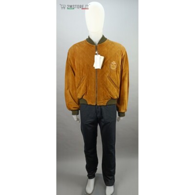 New Horizons Rentier Bomberjacke Echtleder Handarbeit Original Vintage