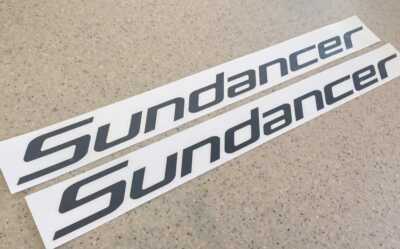Sea Ray Sundancer Decals 2-Pak Replacement FREE SHIP + FREE Fish Decal!