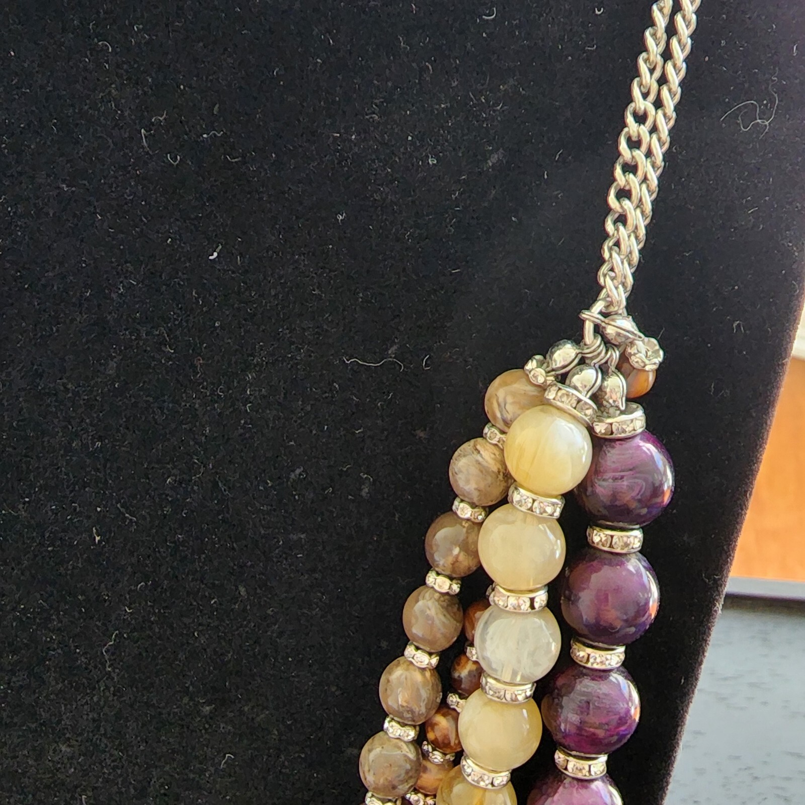 Statement Necklace Multicolor Beaded Costume Fash… - image 6