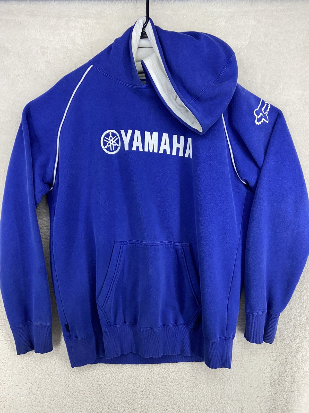 Vintage Yamaha Racing Team Fox Sweatshirt Blue Hoodie Long Sleeve Size XL |  eBay