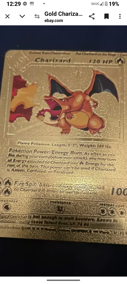 Charizard ゴールドカード ポケモンカードゲーム Gold Charizard | eBay