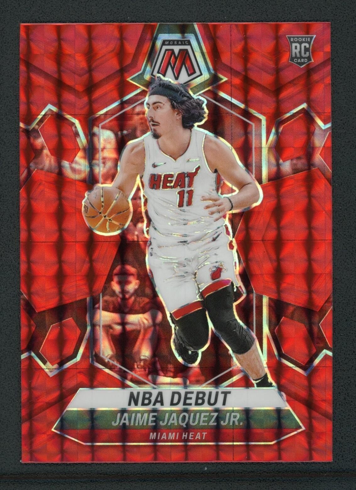 2023-24 JAIME JAQUEZ JR PANINI MOSAIC NBA DEBUT RED ROOKIE RC #267