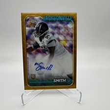 2024 Topps Chrome - Maason Smith Gold Wave Rookie Auto /50 #RA-MSM Jax Jaguars