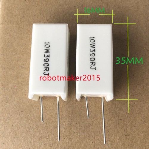 5 STCK. RX27-5 10 W QM Vertikaler Zementwiderstand Widerstand 0,1R-100R-20K-150K - Bild 3 von 3