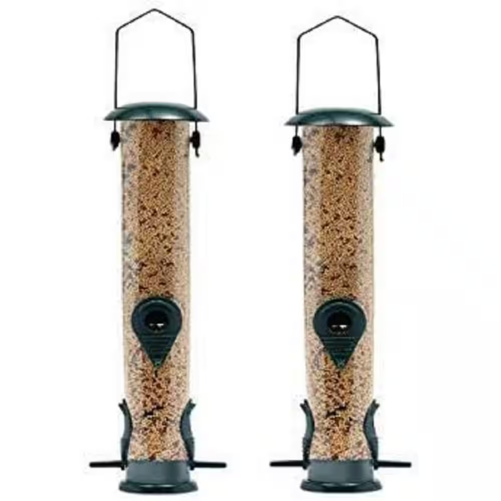 (2-Pack) Hanging Bird Seed Feeder, 2 lb. capacity