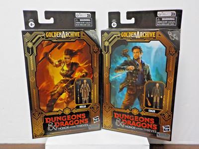 C1118 Hasbro D&D Honor Among Thieves ''Holga & Edgin'' Action Figure Lot (New)