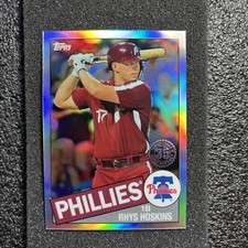 2020 Topps Chrome Baseball 1985 35th Anniversary Refractor Rhys Hoskins Phillies