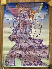 VINTAGE JIM FITZPATRICK 1976 MACHA NEMED FANTASY ART POSTER CELTIC ART NOUVEAU