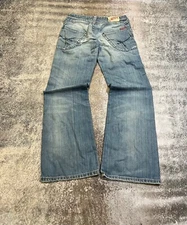 CRAZY Le grande bleu style Y2k flared faded Jeans