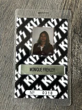 KISS LAMINATE PASS Psycho Circus Concert 1998 MONIQUE FREHLEY Ace Vintage Kiss