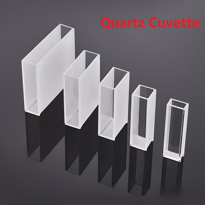 Clear Quartz Cuvette Set Compatible with Wavelength Range Up to 2500nm
