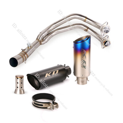 For Yamaha YZF R7 2021-23 MT07 FZ07 Whole Exhaust System 51mm Muffler Front Pipe