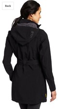 Ladies Black Lole Hooded Jacket Size Small