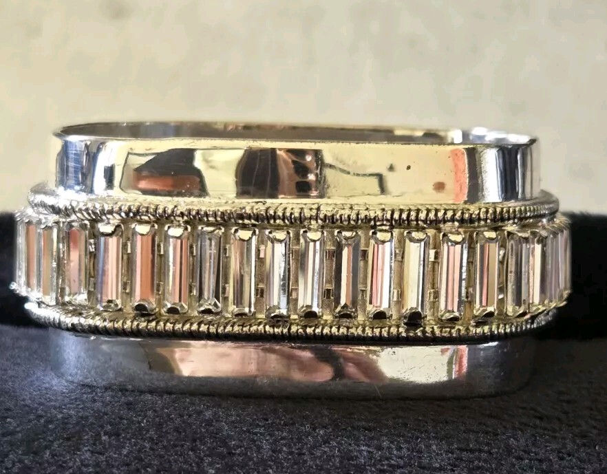 Erickson Beamon Rocks Squared Bangle Bracelet Set - image 4