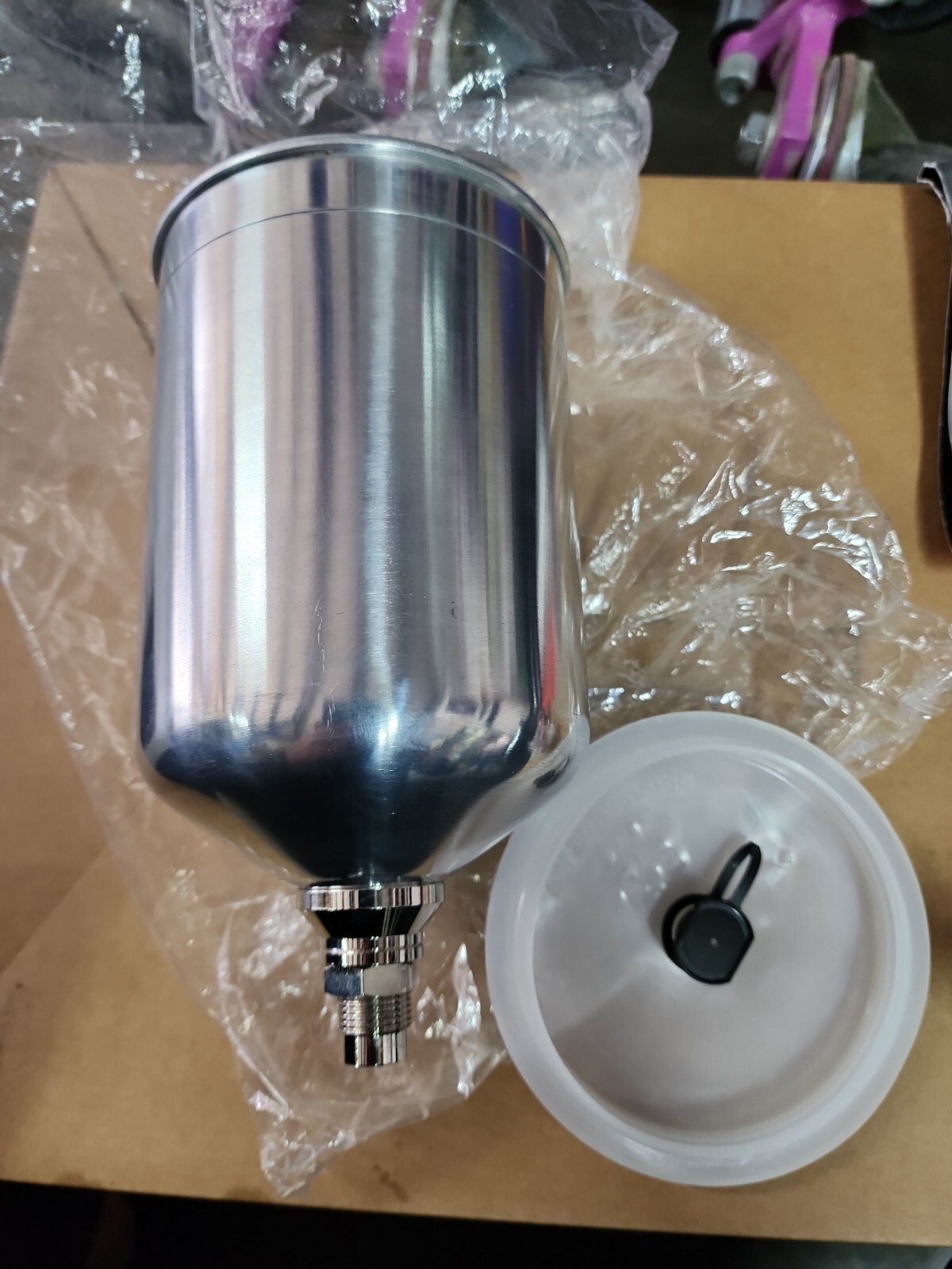 (MA3) DeVilbiss Tekna copper high efficiency 1.4 tip gravity spray gun