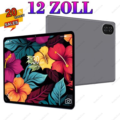 2025 Gaming Tablet 12 Zoll Tablet PC 24GB+256GB Android 14 8-Core 8000mAh PC LTE