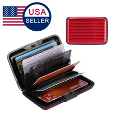 Unisex Business Card Holder Hard Case Wallet Credit Card Anti-RFID Card Holder