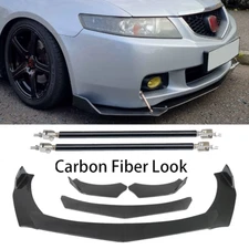 For Honda Accord Front Lip Chin Bumper Body Kits Splitter Spoiler Carbon Fiber
