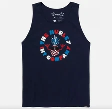 Hurley Men's Everyday Washed Shaka Tank Sizes M, L & XL NEW Navy Pineapple
