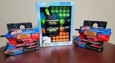 2 NERF ALPHA STRIKE BOA RC-6 Hasbro and BLAST POPPER Air Popper Set