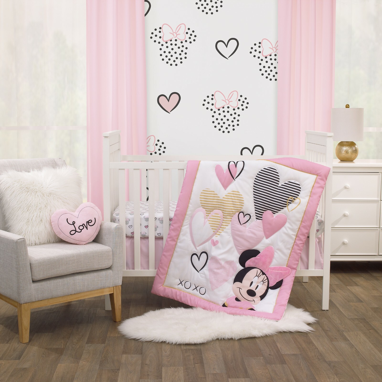 Baby Girl Crib Bedding set 