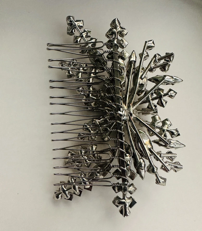 Handmade Swarovski Crystal Art Deco Wedding Hair Comb Piece By Glamorousbijoux - Image 2 of 4