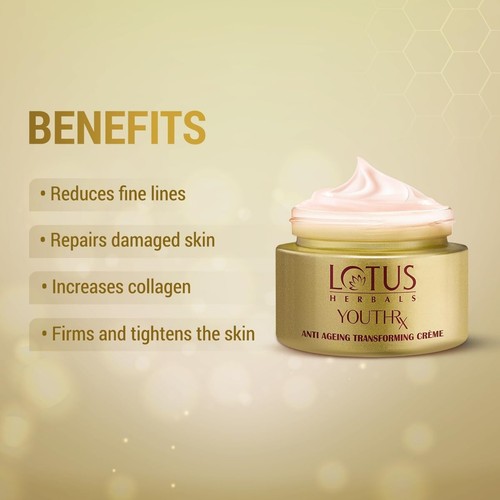 Lotus Herbals YouthRx Anti Ageing Transforming Cream 50g free shipping world - 第 3/7 張圖片