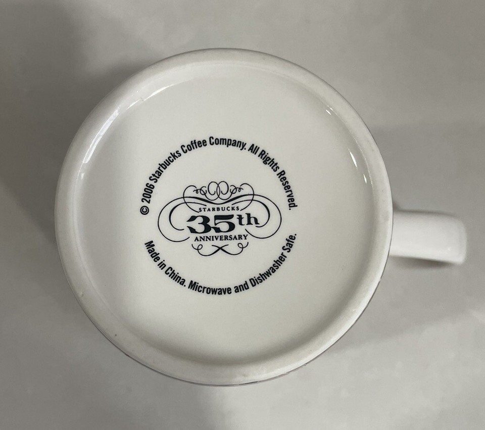 Starbucks 35th Anniversary Mug from 2006 14Oz Mermaid And Coffee eBay