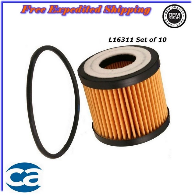 Oil Filter Set of 10 For Lexus CT200h Pontiac Vibe Toyota Corolla Scion xD 1.8L eBay