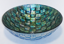 Vigo VG07049 Blue Green Oceania 16-1/2" Tempered Glass Bathroom Vessel Sink