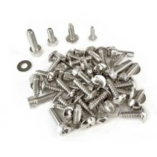 Kit Completo De Tornillos Decorativos Ergal Cromo MBK 100 Nitro 2000-2002