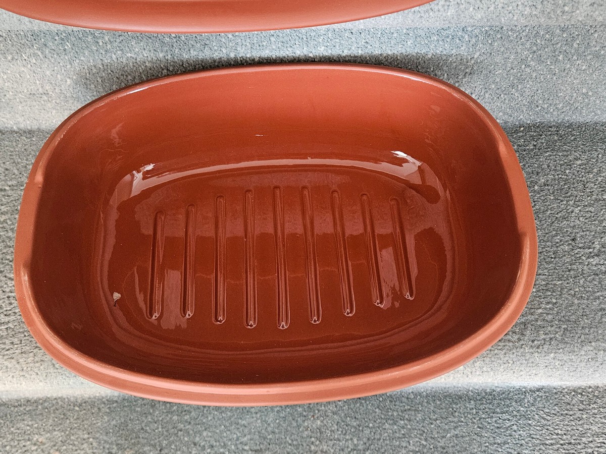 Lagostina 4 Quart Clay Roaster Non-Stick Glazed Base with Lid | eBay