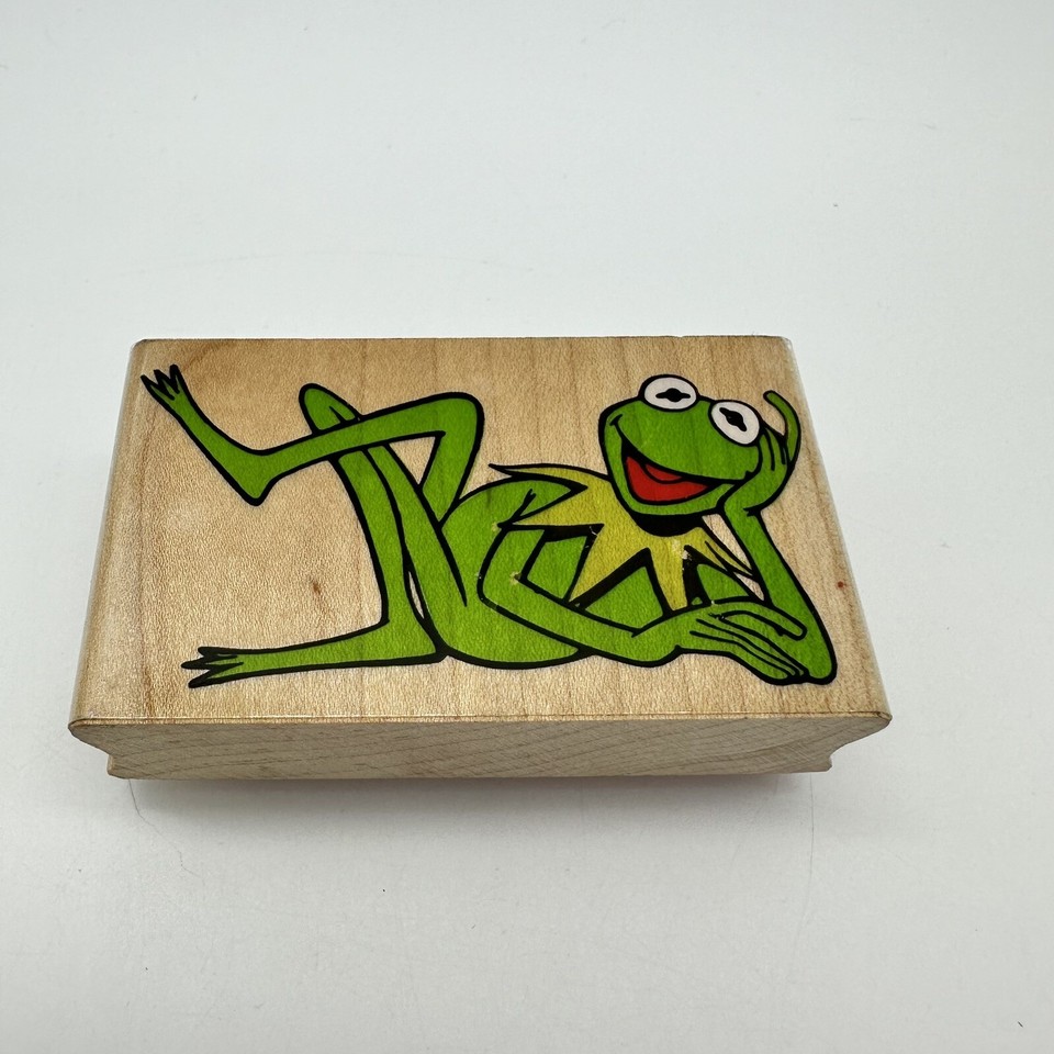 Inkadinkado KERMIT the FROG Henson Muppets Vintage Wood Mounted Rubber