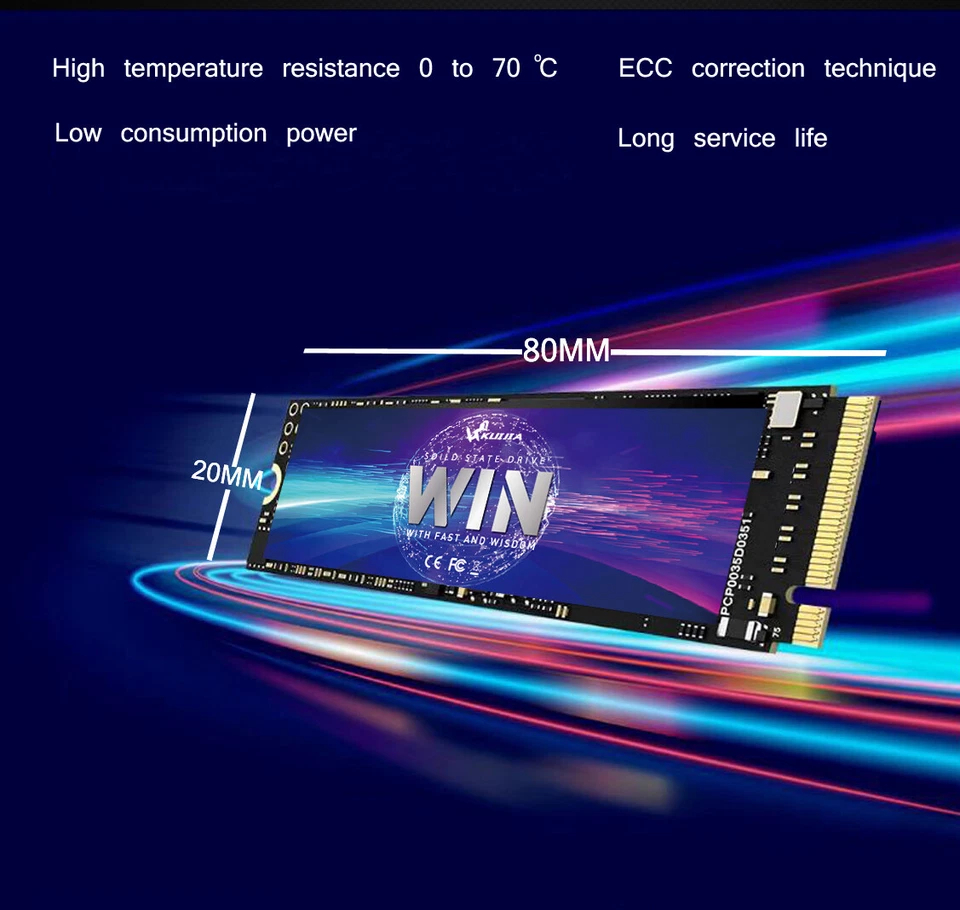 KUIJIA PCIe NVMe M.2 2280 SSD Solid State Drive 128gb/256gb/512gb/1tb - Image 3 of 4