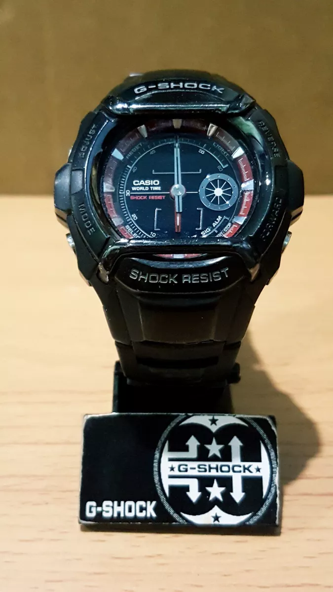Vintage G Shock G 521BD Black Stealth Dual Display Analog Digital