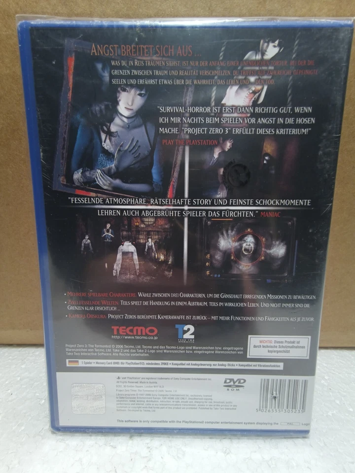 Project Zero 3: The Tormented PlayStation 2, Factory Sealed NEW, VGA Ready! RARE - Image 2 of 4