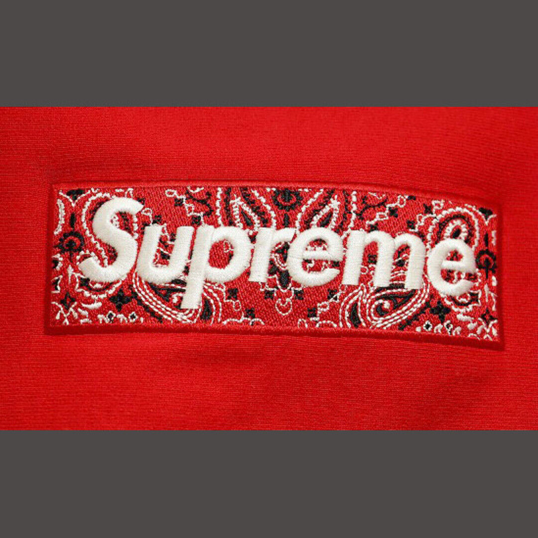 SUPREME 19AW BANDANA BOX LOGO HOODED SWEATSHIRT RED XL SIZE SUPREME 19AW BANDANA BOX LOGO HOODED SWEATSHIRT RED XL SIZE